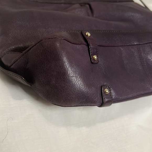 Etienne Aigner Purple Shoulder Hobo Bag - Picture 5 of 9